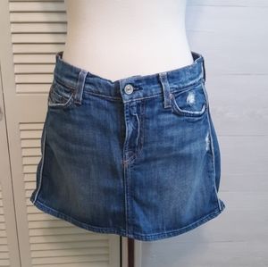 7 for all mankind denim mini skirt sz 28 *M